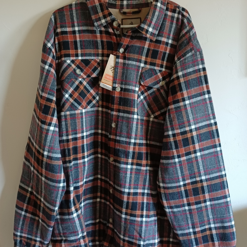 Legendary Whitetails orange flannel jacket